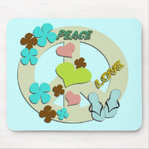 Signe de paix Mousepad Tapis De Souris