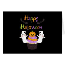 Signe de petit gâteau de Halloween Carte