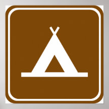 Signe de route de camping posters
