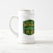 Signe irlandais personnalisé de Pub Mug