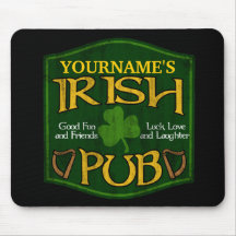 Signe irlandais personnalisé de Pub Tapis De Souris