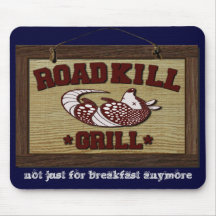 Signe Mousepad de gril d'animaux écrasés Tapis De Souris