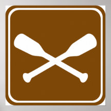 Signe Non-Motorisé de route de canotage Posters