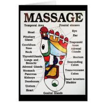Signe thaïlandais… Thaïlande de massage de pied Cartes De Vœux