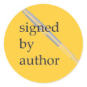 Signed by Author stickers