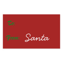 Signed by Santa! Rectangular Stickers