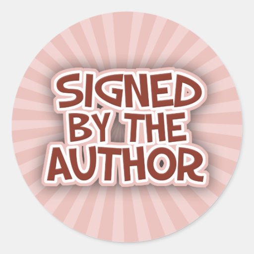Signed By The AuthorRed Stickers