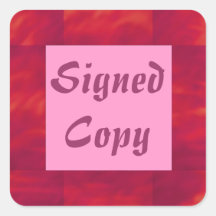 Signed Copy - Square Stickers (14)