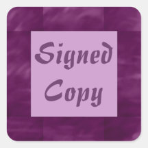 Signed Copy - Square Stickers (15)