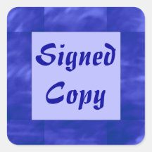 Signed Copy - Square Stickers (16)