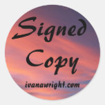 Signed Copy with URL Stickers
