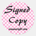 Signed Copy with URL Stickers