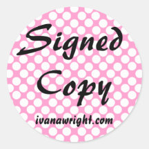 Signed Copy with URL Stickers