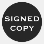 SIGNEDCOPY ROUND STICKERS