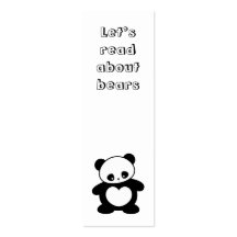 Signet de panda de Kawaii Carte De Visite