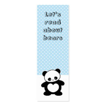 Signet de panda de Kawaii Carte De Visite
