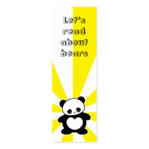 Signet de panda de Kawaii Modèle De Carte De Visite