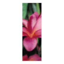 Signet floral tropical hawaïen carte de visite