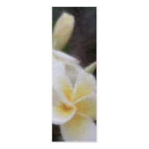 Signet floral tropical hawaïen carte de visite