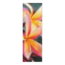 Signet floral tropical hawaïen cartes de visite personnelles