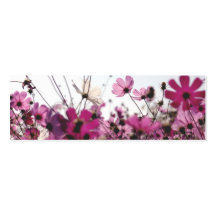 Signet fuchsia de camomille (personnalisable) cartes de visite professionnelles