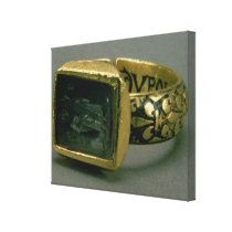 Signet ring of King Louis IX of France (St. Louis) canvas prints