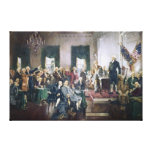 Signing of the Constitution by Howard C. Christy Gallery Wrapped Canvas