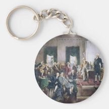 Signing of the Constitution by Howard C. Christy Keychain