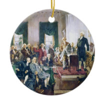 Signing of the Constitution by Howard C. Christy Christmas Tree Ornaments