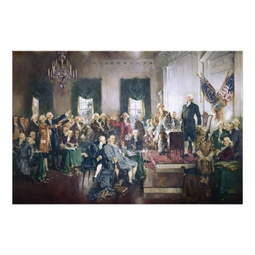 Signing of the Constitution by Howard C. Christy Photographic Print