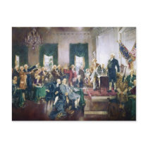 Signing of the Constitution by Howard C. Christy Postcard