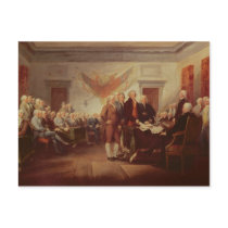 Signing the Declaration of Independence Post Card