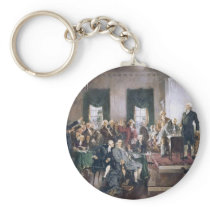 Signing the US Constitution by Christy Key Chains