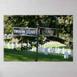 Signpost, Arlington Cemetery Poster