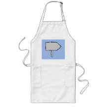 Signpost Arrow. Grey, Black and Blue. Aprons