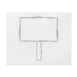 Signpost Notice. Gray and white. Flyers