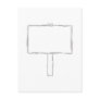 Signpost Notice. Gray and white. Post Cards