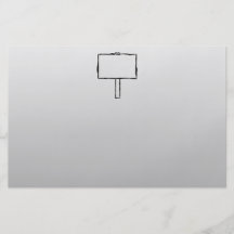 Signpost Notice Image. Black on grey. Personalized Flyer