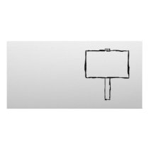 Signpost Notice Image. Black on grey. Custom Photo Card