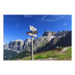 signs and Dolomites Art Photo