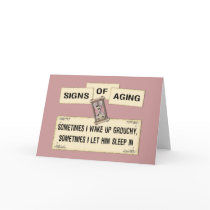 Signs of Aging - grouchy him