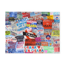Signs of Hope Obama Postcard