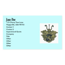 silbernagelcoatofarms, Jane Doe, 123 Cherry Tre... Business Card Templates