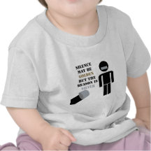 Silence is Golden Duct Tape Humour Tees