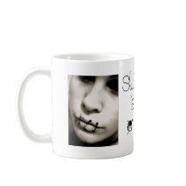 silence is the enemy! coffee mug