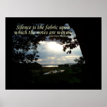 Silence The Fabric Print