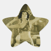 Silent Film Era Beauty Sterevoview Card Sticker
