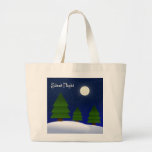 Silent Night Canvas Bag