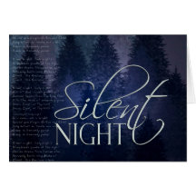 Silent Night Christmas Card