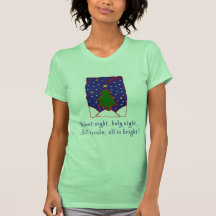 Silent Night Christmas Carol T-shirts, Apparel